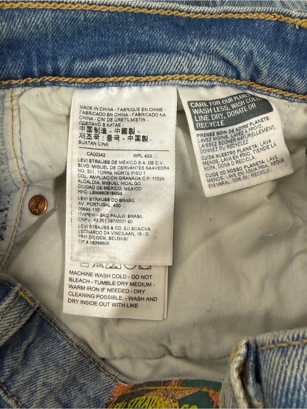 Levi’s Haus Miami Ribcage 72693-0026 Laser Custom Jeans W27 L27 - Picture 15 of 16